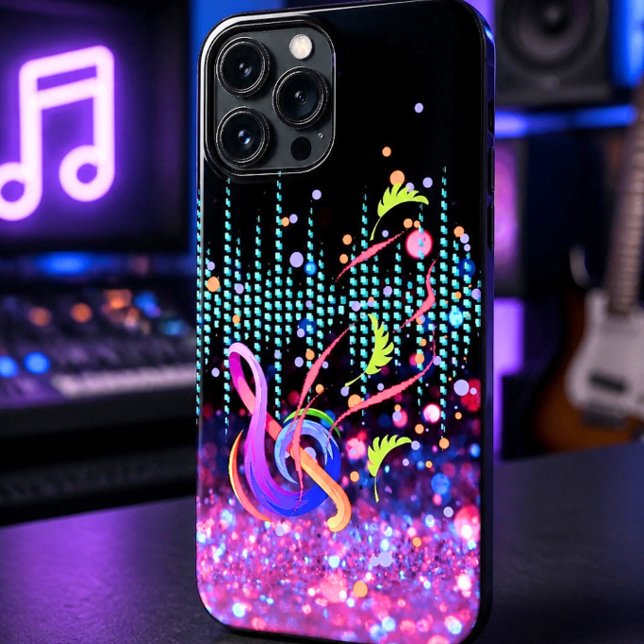 Colourful Abstract Clef Sound Wave Design Case-Mate iPhone Case (Creator Uploaded)