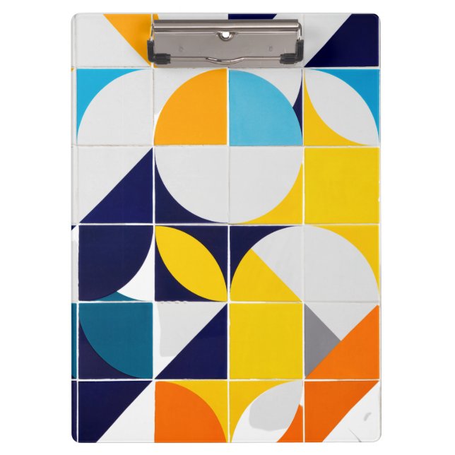 Colourful Abstract  Clipboard (Front)