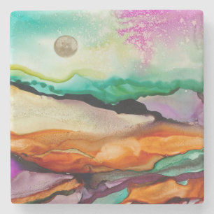 Colourful Abstract Coaster
