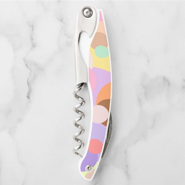 Colourful Abstract Colours - Art  Corkscrew (Front)