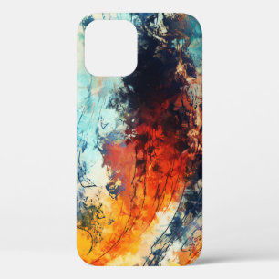 Colourful Abstract Contemporary Artwork iPhone 12 Case