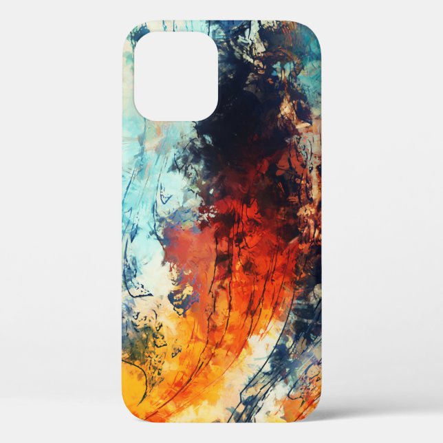 Colourful Abstract Contemporary Artwork Case-Mate iPhone Case (Back)
