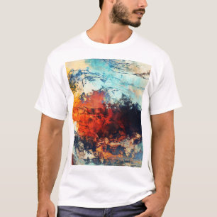 Colourful Abstract Contemporary Artwork T-Shirt