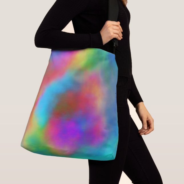 Colourful Abstract Crossbody Bag (Close Up)