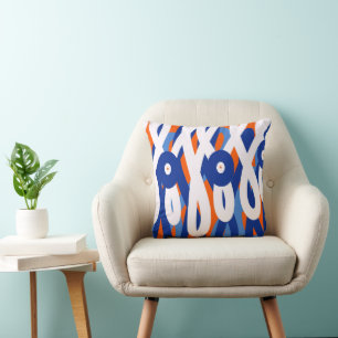 Colourful abstract cushion