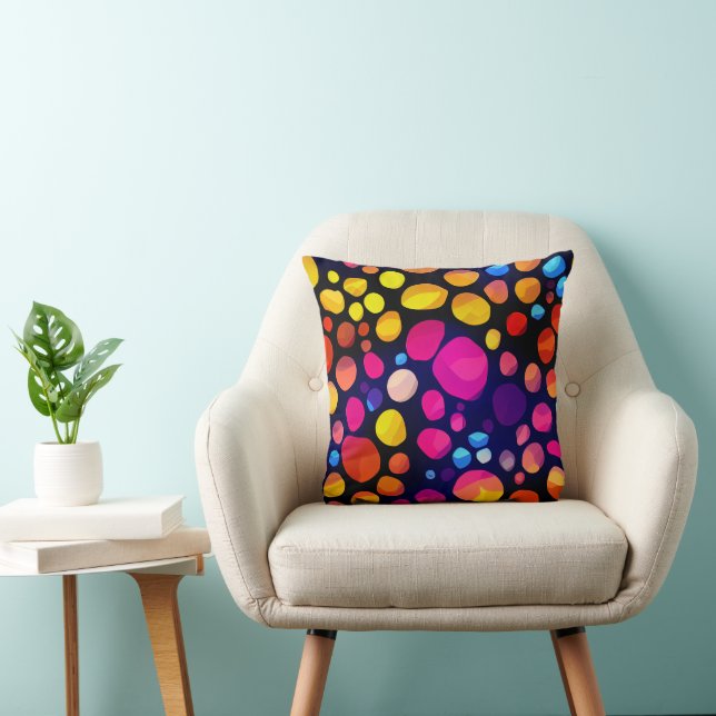 Colourful Abstract Cushion (Chair)