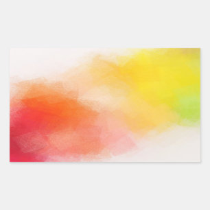 Colourful Abstract Custom Blank Modern Template Rectangular Sticker