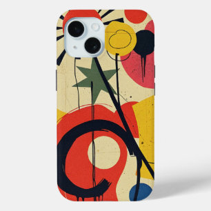 Colourful Abstract Design iPhone 15 Case