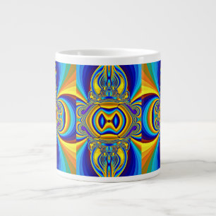 Colourful Abstract Design Large Coffee Mug