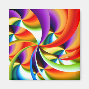 Colourful Abstract Design Magnet