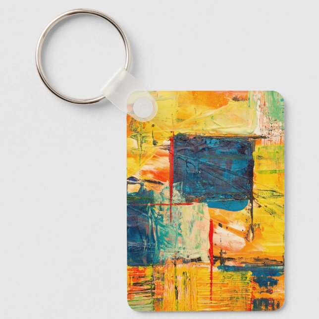  Colourful abstract design on a keychain (Front)