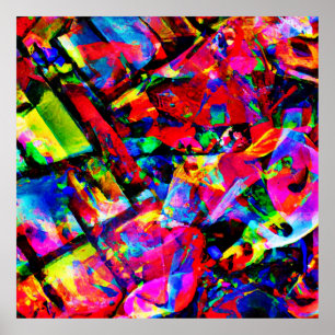 Colourful Abstract Design Poster