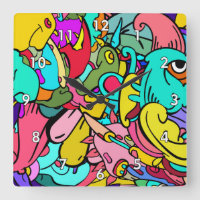 Colourful Abstract Doodle Art