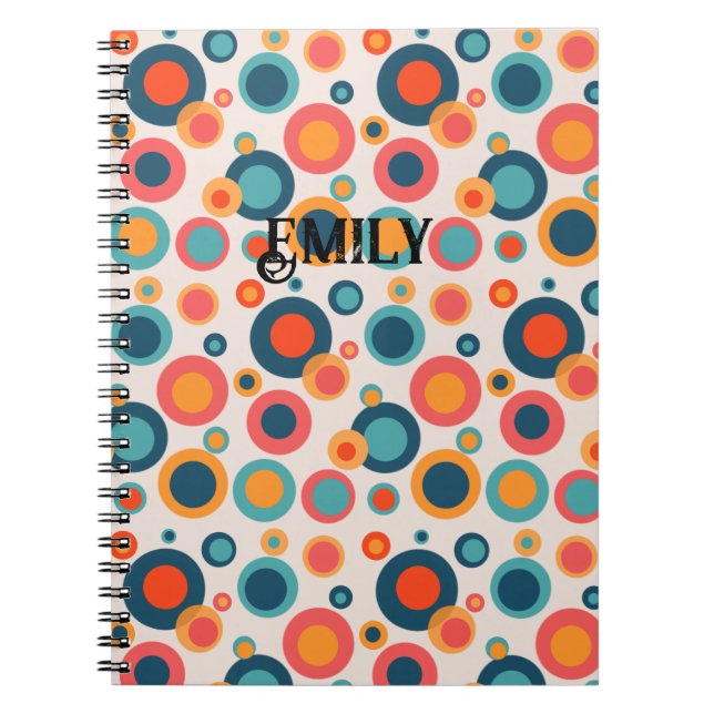 Colourful Abstract Dots Notebook (Front)