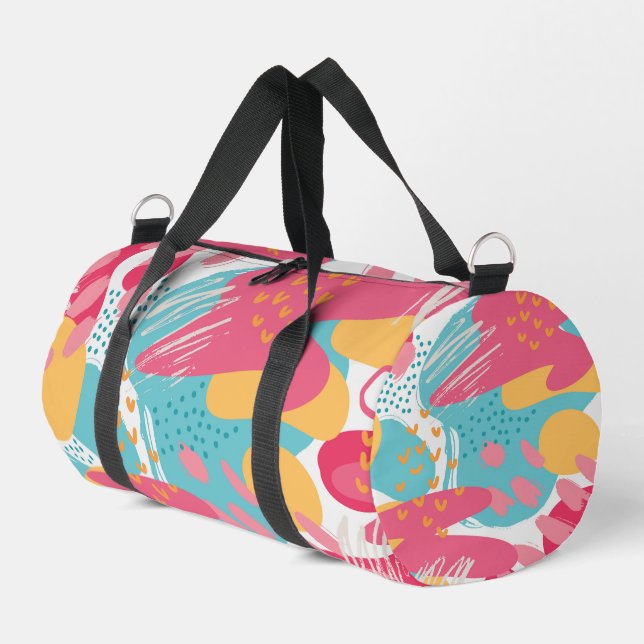 Colourful Abstract Duffle Bag (Left Corner)