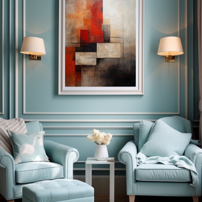 🎨Colourful Abstract Empowering Words✨ Poster (Let this unique artwork serve as a daily reminder of your inner strength and resilience)