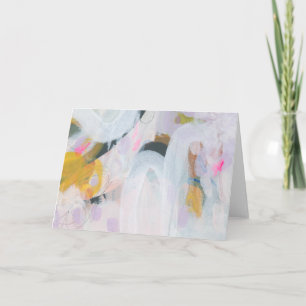 Colourful Abstract Expressionism Art Note Card