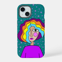 Colourful Abstract Face 