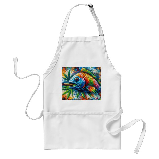 Colourful Abstract Fish  Standard Apron (Front)