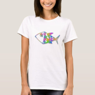Colourful Abstract Fish T-Shirt