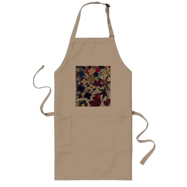 Colourful Abstract Floral Kitchen Apron (Front)