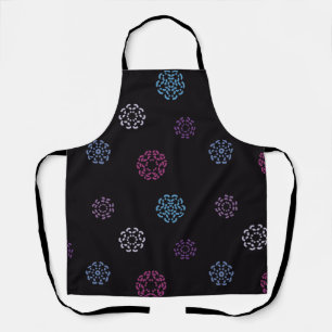Colourful Abstract Floral Pattern Apron