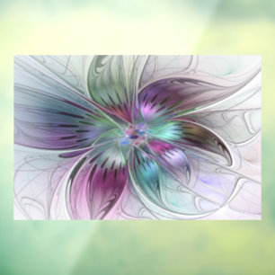 Colourful Abstract Flower Modern Floral Fractal Ar