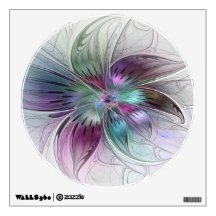 Colourful Abstract Flower Modern Floral Fractal Ar