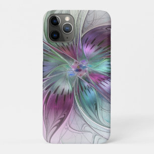 Colourful Abstract Flower Modern Floral Fractal Ar iPhone 11 Pro Case