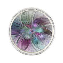 Colourful Abstract Flower Modern Floral Fractal Ar