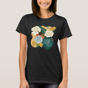 Colourful Abstract Flowers T-Shirt