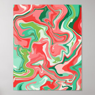 Colourful Abstract Fluid Design Poster