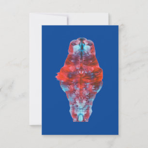 Colourful Abstract Folding Paint Symmetry by Karee Card