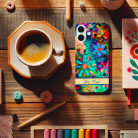 Colourful Abstract Fun Floral Custom Inspirivity