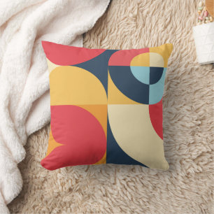 Colourful Abstract geometric art pattern of circle Cushion