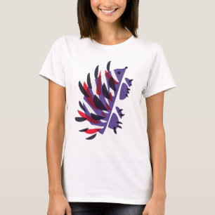 Colourful Abstract Geometric Cute Hedgehog T-Shirt