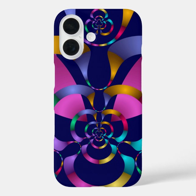 Colourful Abstract Geometric Pattern Case-Mate iPhone Case (Back)