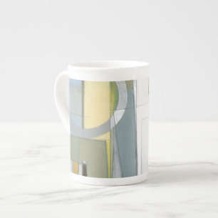 Colourful Abstract Geometric Shapes Bone China Mug