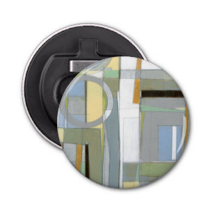 Colourful Abstract Geometric Shapes Bottle Opener