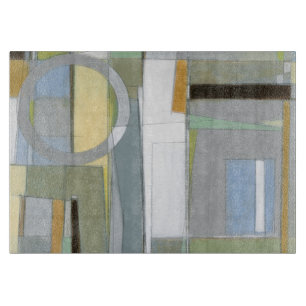 Colourful Abstract Geometric Shapes Cutting Board