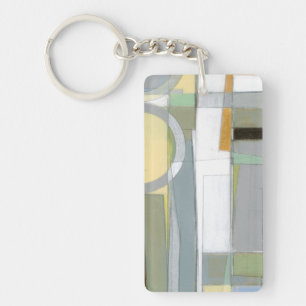 Colourful Abstract Geometric Shapes Key Ring