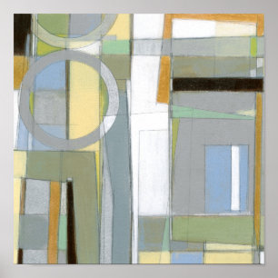 Colourful Abstract Geometric Shapes Poster