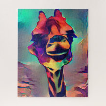 Colourful Abstract Giraffe | Hard Difficult