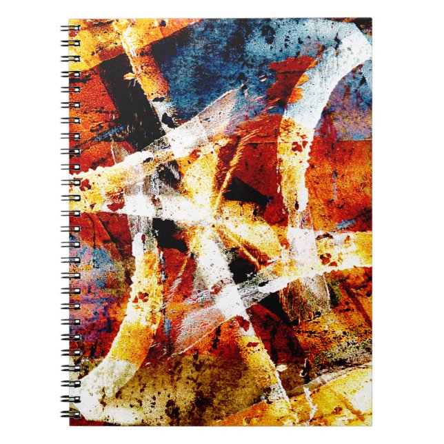 Colourful abstract graffiti notebook (Front)