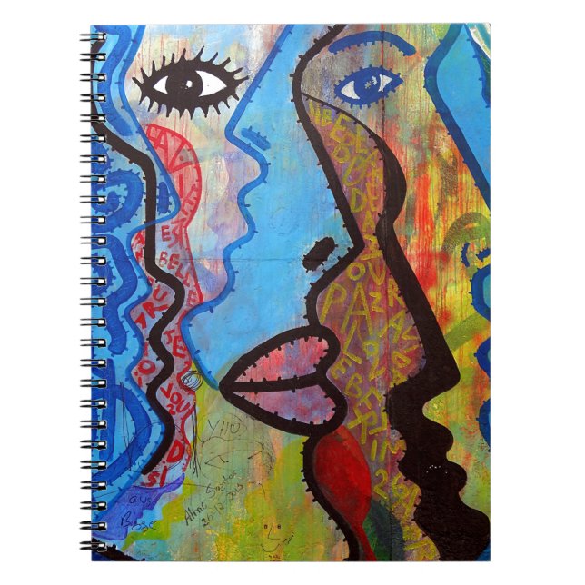 Colourful Abstract Graffiti Notebook (Front)