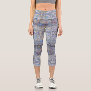 Colourful Abstract Graffiti Wall Street Art Capri Leggings
