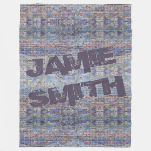 Colourful Abstract Graffiti Wall Street Art Fleece Blanket