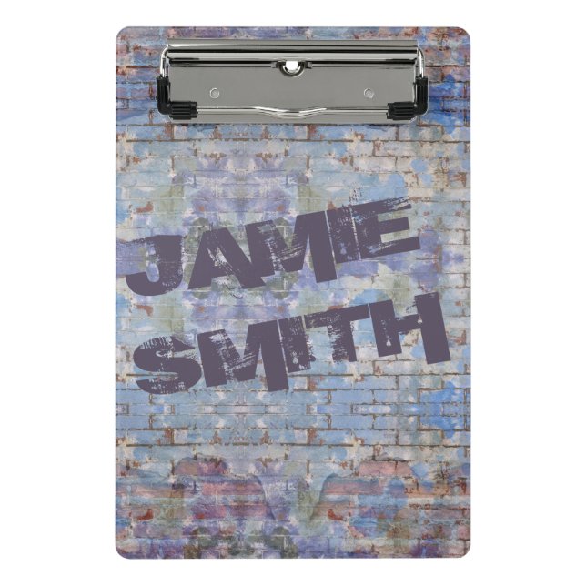 Colourful Abstract Graffiti Wall Street Art Mini Clipboard (Front)