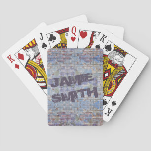 Colourful Abstract Graffiti Wall Street Art Playing Cards