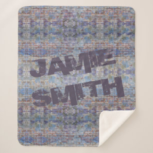Colourful Abstract Graffiti Wall Street Art Sherpa Blanket